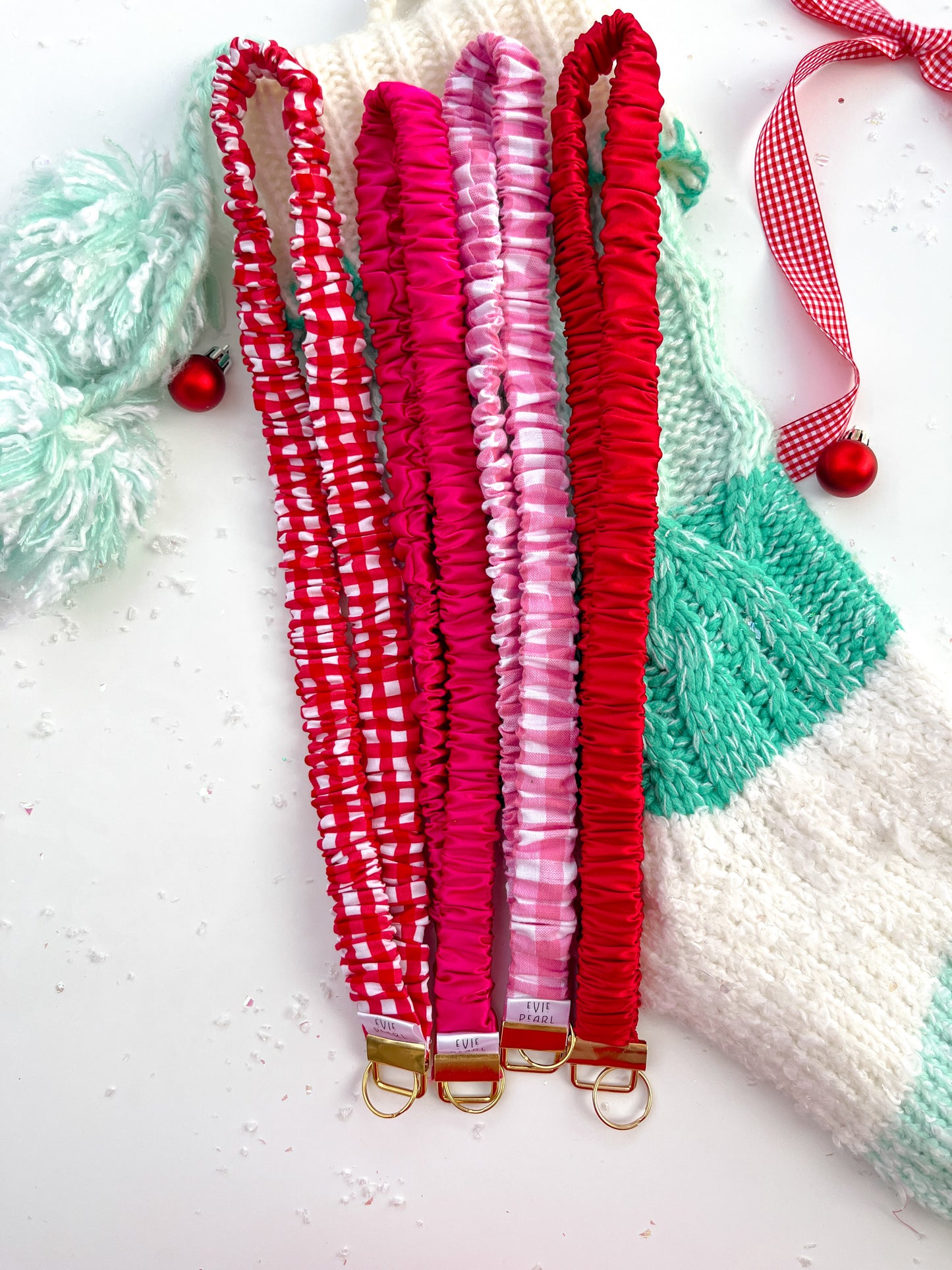 Holiday Scrunchy Lanyard