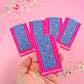 Blue Floral Magnetic Bookmark