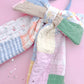 Spring Heirloom Quilted XL Easter Basket Tag Bow