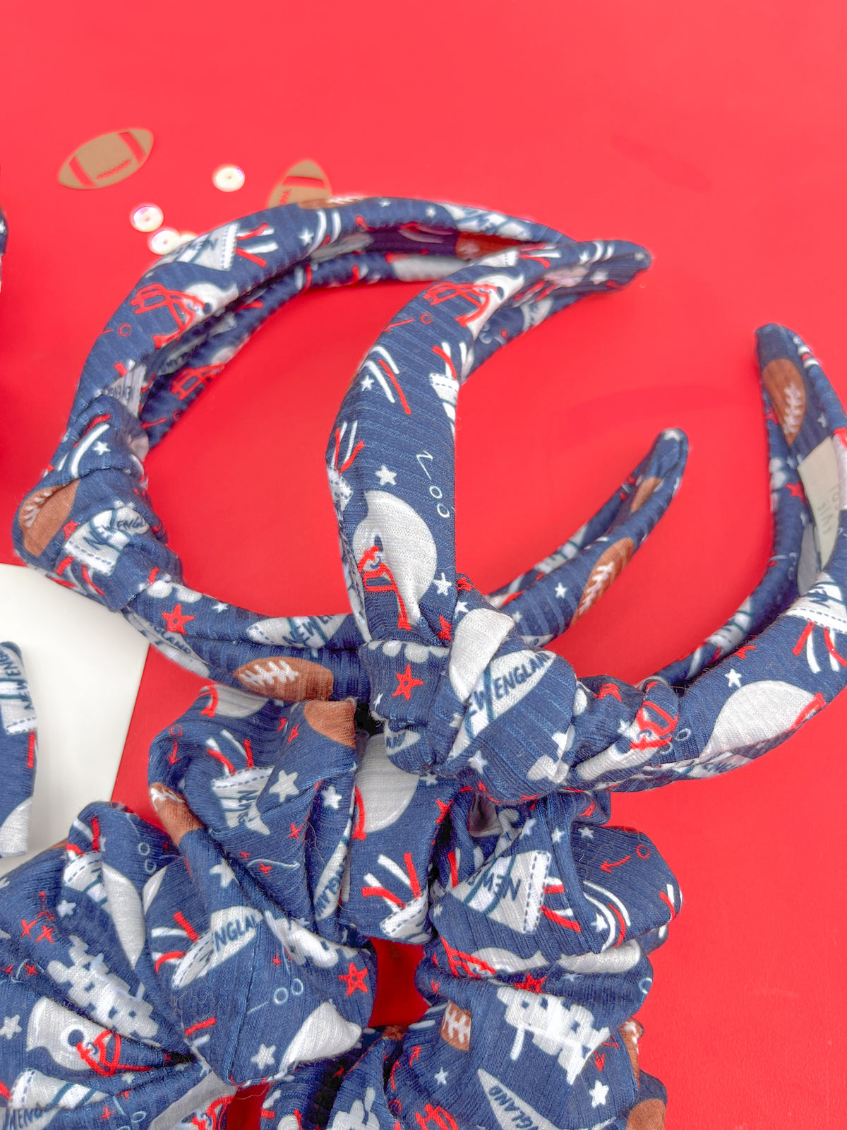 New England Patriots Hair Accessories | Bows, Scrunchies & Headbands