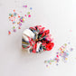 White Plaid Oversized Scrunchy