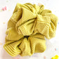 Lime Ribbed Oversized Scrunchy