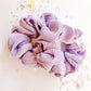 Lilac Silk Crinkle Oversized Scrunchy