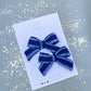 Blue Stripe Small Pinwheel Pigtails