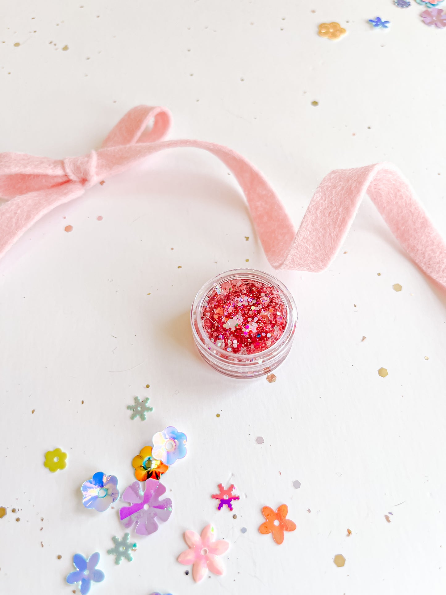 Pink Rainbow Hair Glitter