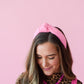 Kasie Bubblegum Pink Knotted Headband for Girls & Women