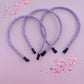 Purple Glitter Headbands for Girls