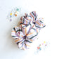 Black White Orange Purple Oversized Scrunchy