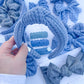 Blue Waffle Knotted Headband for Girls & Women