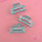 Mint Daisy Claw Clip