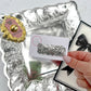 Silver Glitter Single Snap Clip