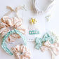 Cream Pink Daisy & Green Floral Medium Pinwheel Set