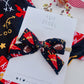 Black Pendant KC Small Pinwheel Bow