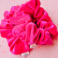 Hot Pink Velvet Oversized Scrunchie