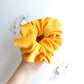 Yellow Velvet Oversized Scrunchy