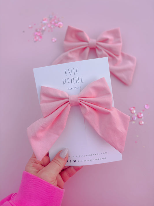 Light Pink Medium Sailor Bow