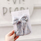 Blue Aztec Longtailed Hair Bow