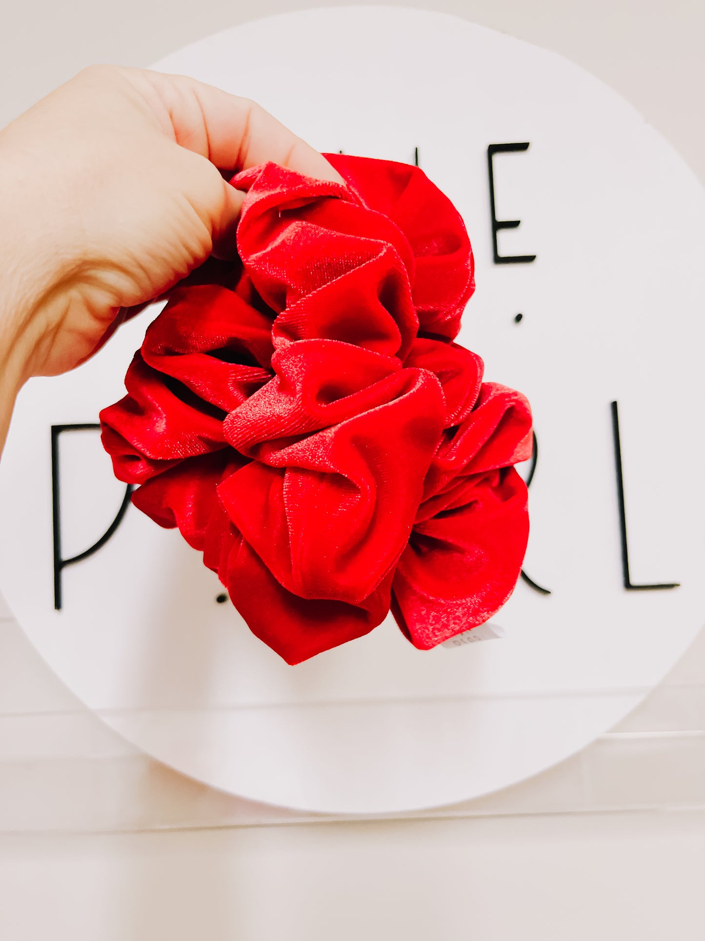 Red Velvet Oversized Scrunchie