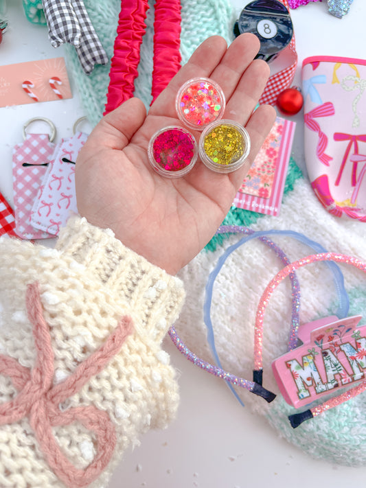 Three Mystery Hair Glitter Gel