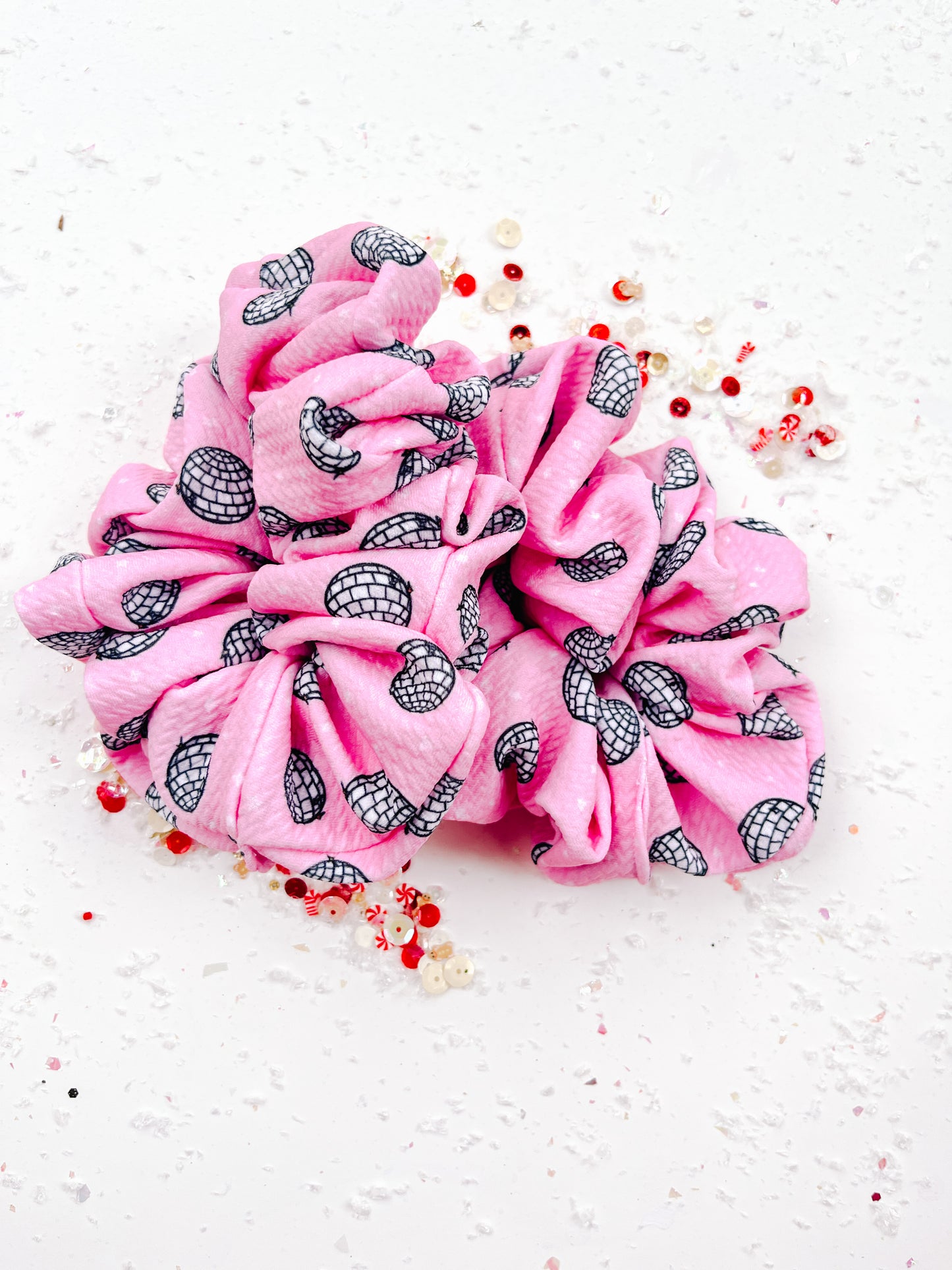 Pink Disco Oversized Scrunchy