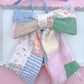 Spring Heirloom Quilted XL Easter Basket Tag Bow