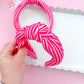 Pretty in Pink Stripe Knotted Headbands