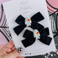 Black Velvet Ghostie Charm Pigtail Set
