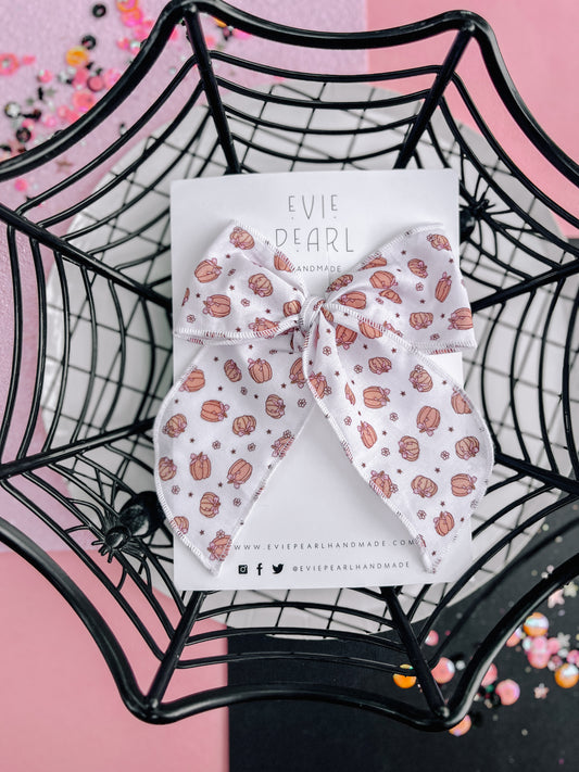 Pumpkin Bow Oversized Bow