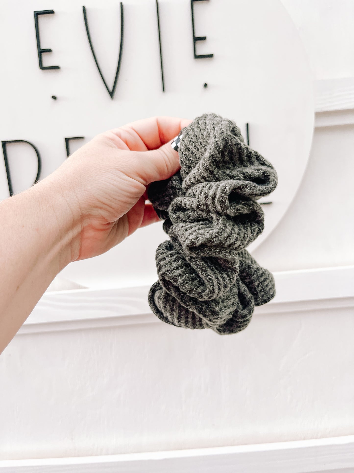 Green Sweater Oversized Scrunchy for girls & women