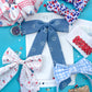USA Flag Medium Sailor Bow