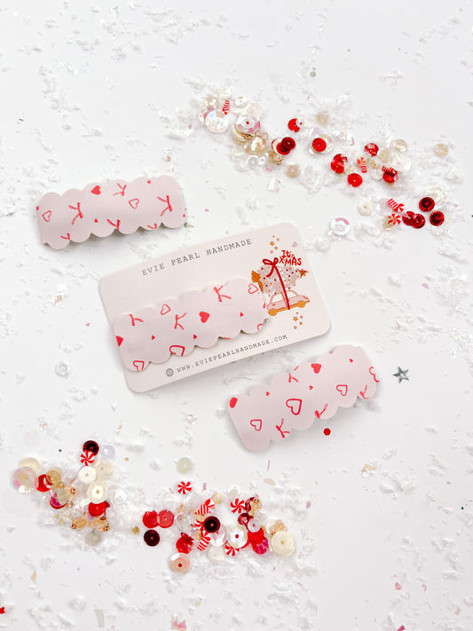 Pink Bows Single Snap Clip