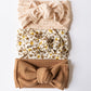 Neutral Baby Bow Turban