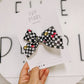 Black| KC Bows Checkered Pinwheel Bow