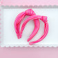 Pretty in Pink Stripe Knotted Headbands