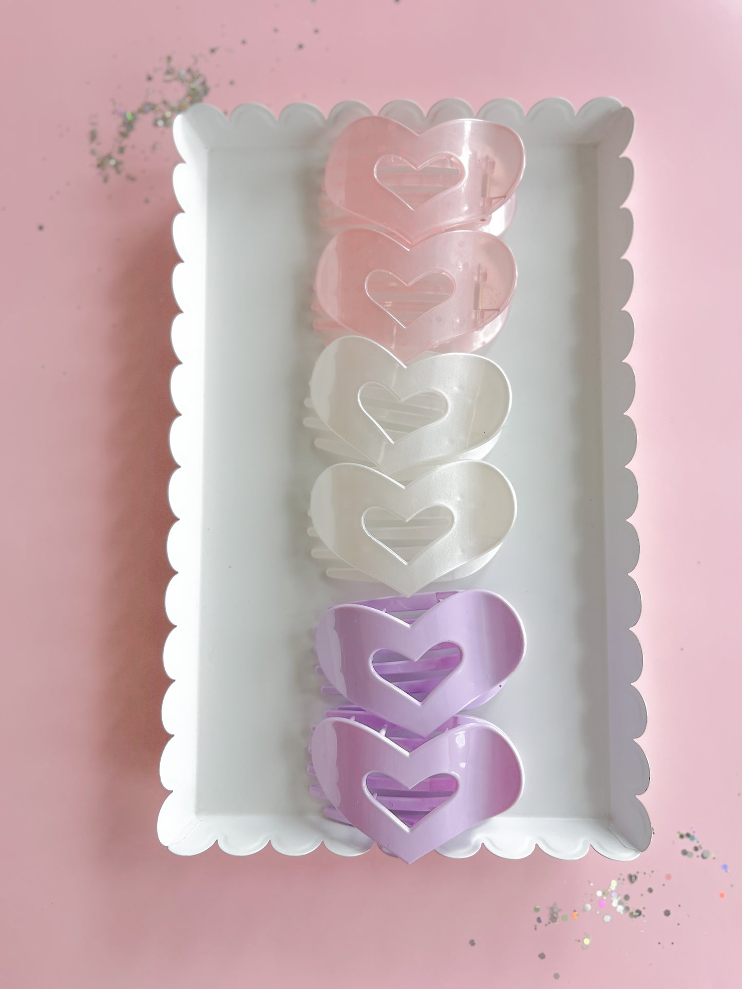 Flat Heart Claw Clip