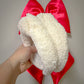 Cream Sherpa Knotted Headband for Girls & Women