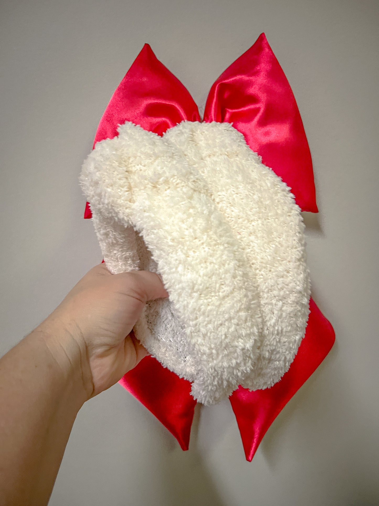 Cream Sherpa Knotted Headband for Girls & Women