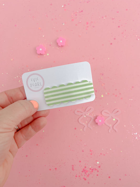 Kiwi Twist Glitter Snap Clip