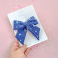 Large Blue Floral Ribbed Pinwheel