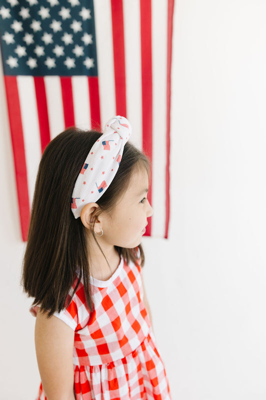 USA Flag Knotted Headband