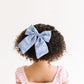 Blue Green Floral Sailor Bow