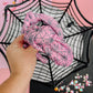 Pink Spider Web Halloween Knotted Headband For Girls & Women