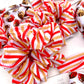 Red & Gold Stripes Oversized Scrunchy