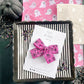 Pink Spider Web Medium Hair Bow