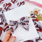Football Hearts KC Small Pinwheel Bow