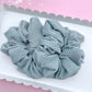 Sage Green Ribbed Oversized Scrunchy