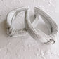 Silver Crinkle Knotted Headband