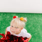 Red & Gold Party Pom Pom Clip Set