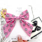 Pink Disco Medium Sailor Bow