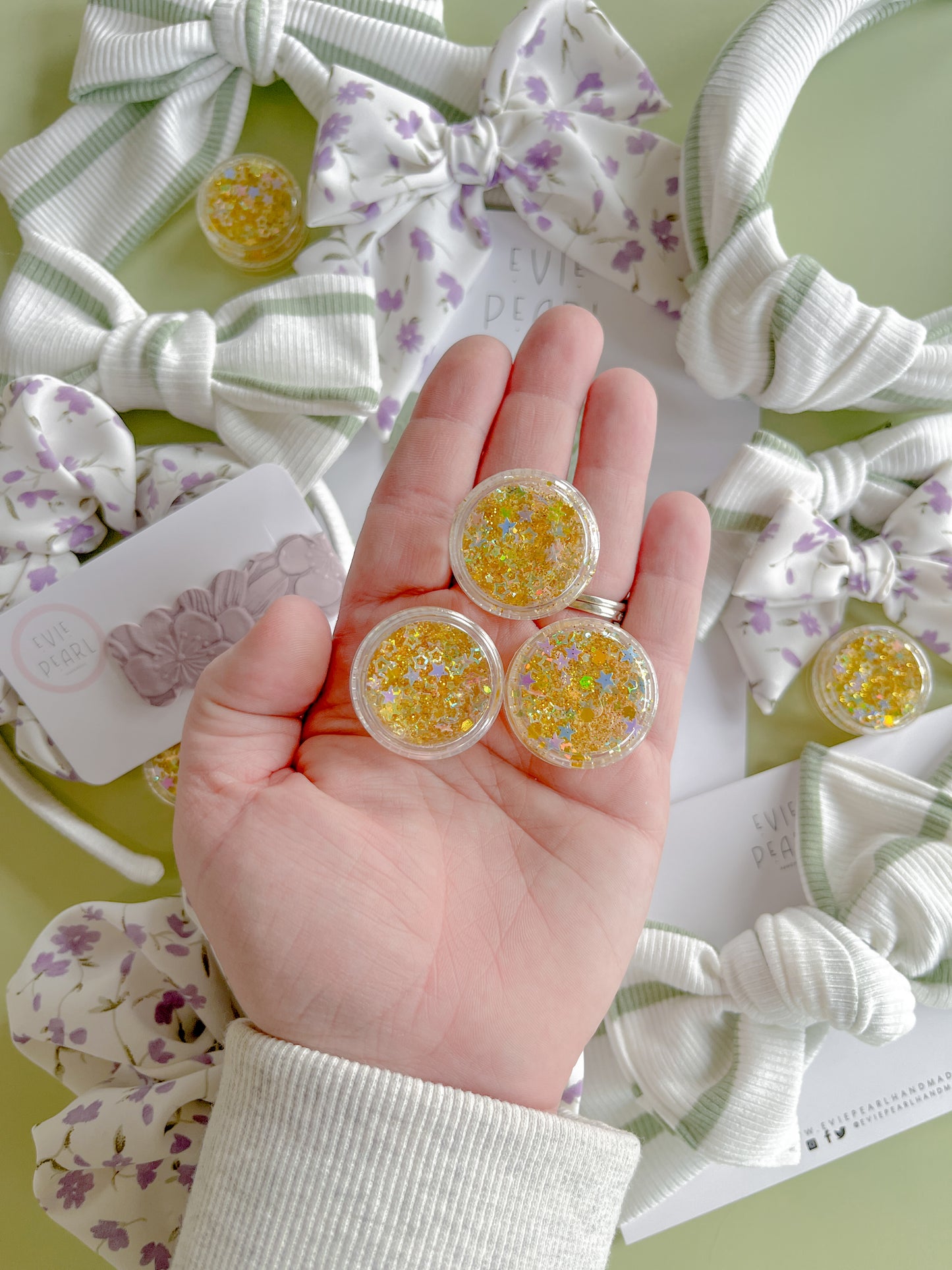 Gold Stars Hair Glitter Gel